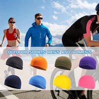 Men'S And Women'S Outdoor Cycling Sunshade Caps, New Stylish Breathable Quick-Dry Skull Caps, Soft Outdoor Sports Hats, Inner Caps for Cycling And Motorcycle s, Portable Brimless Hats for Hiking And Camping, Sweat-Absorbing H - Buy online at  Vibe In Cart.