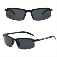 1/2pcs Night Vision Glasses Men Anti-Glare Driving Goggle Half Frame Fashion Glasses for Driver Day And Night Glasses Half Frame Design - Buy online at  Vibe In Cart.