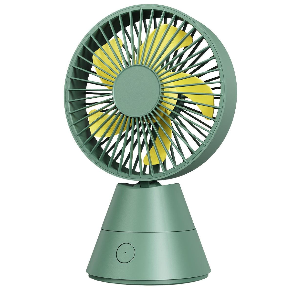 A Desktop Fan That Can Swing Automatically, Portable Fan, 1800mAh/USB Rechargeable Battery, Suitable for Home, Office, Dormitory, Outdoor And Travel Lightweight Portable Cooling Birthday/summer, Office Cooling, Desk Fan, Slee - Buy online at  Vibe In Cart.