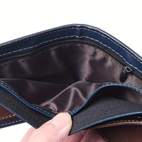 Men's Casual PU Leather Wallet With Card Slots, Zipper Coin Purse, Money Clip Christmas Gift - Buy online at  Vibe In Cart.