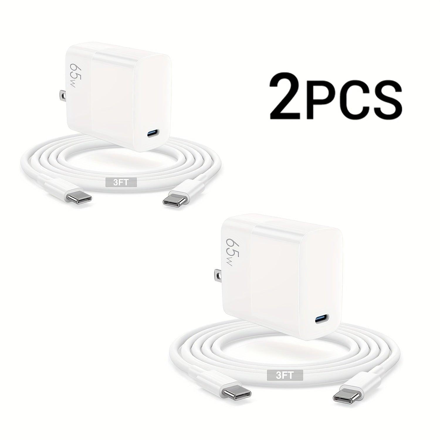 45W/65W USB C Charger, Foldable Fast Wall Charger Block With 3.3FT 100W USB C Cable For MacBook Pro/Air, for iphone 16/16 Pro/16 Pro Max/ for iphone 15/15 Pro/15 Pro Max/14/14 Pro/14 Pro Max, IPad, Galaxy, Pixel, AirPods, & M - Buy online at  Vibe In Cart.