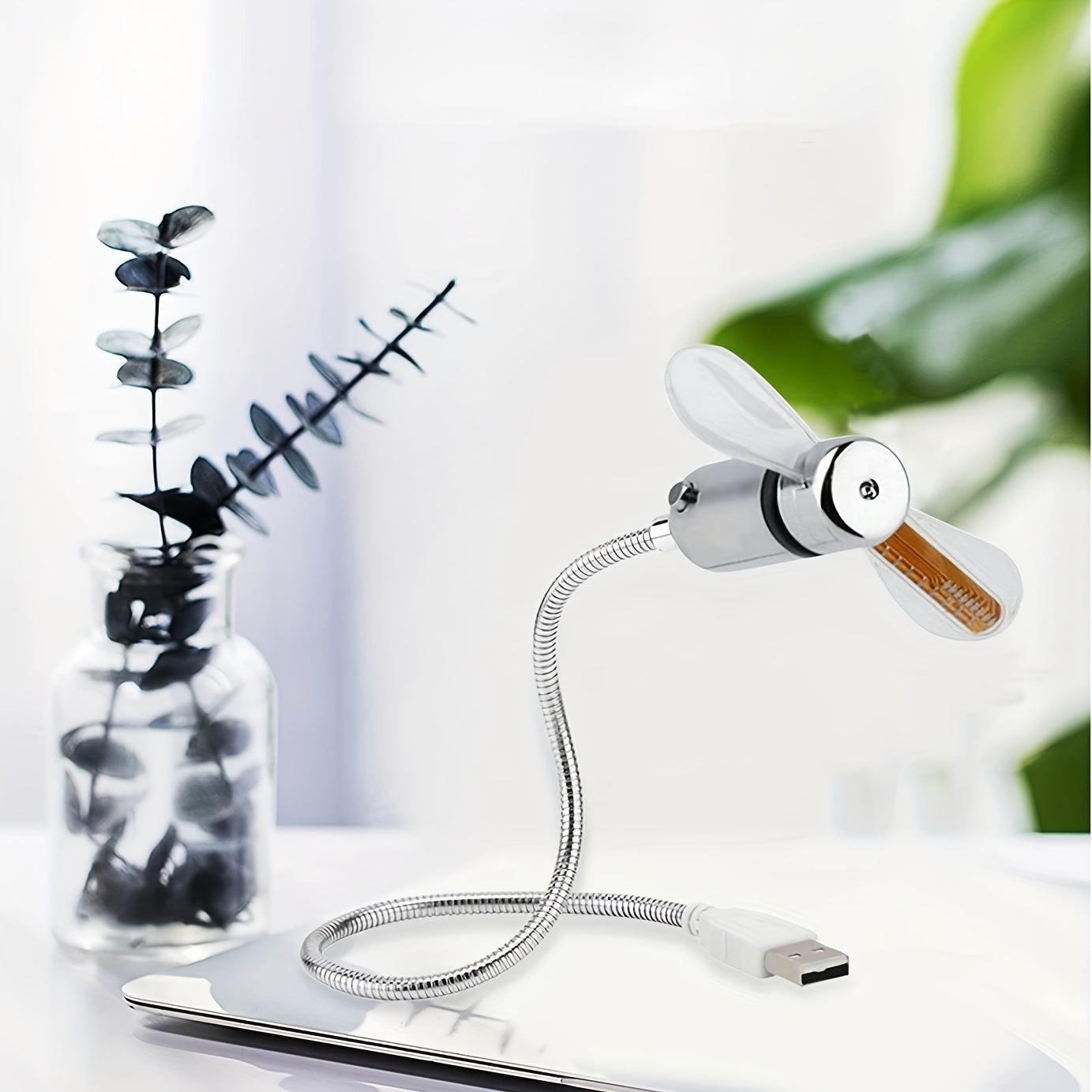 Clock Fan USB Fan LED Time Display Portable Cooling Fan For Desktop And Laptop Computers - Buy online at  Vibe In Cart.