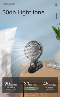 NEW USB charging foldable handheld small fan, can hang neck and desktop, can be handheld, detachable and clean, digital display, five speed adjustment, with power bank function, 4000mAh outdoor small fan - Buy online at  Vibe In Cart.