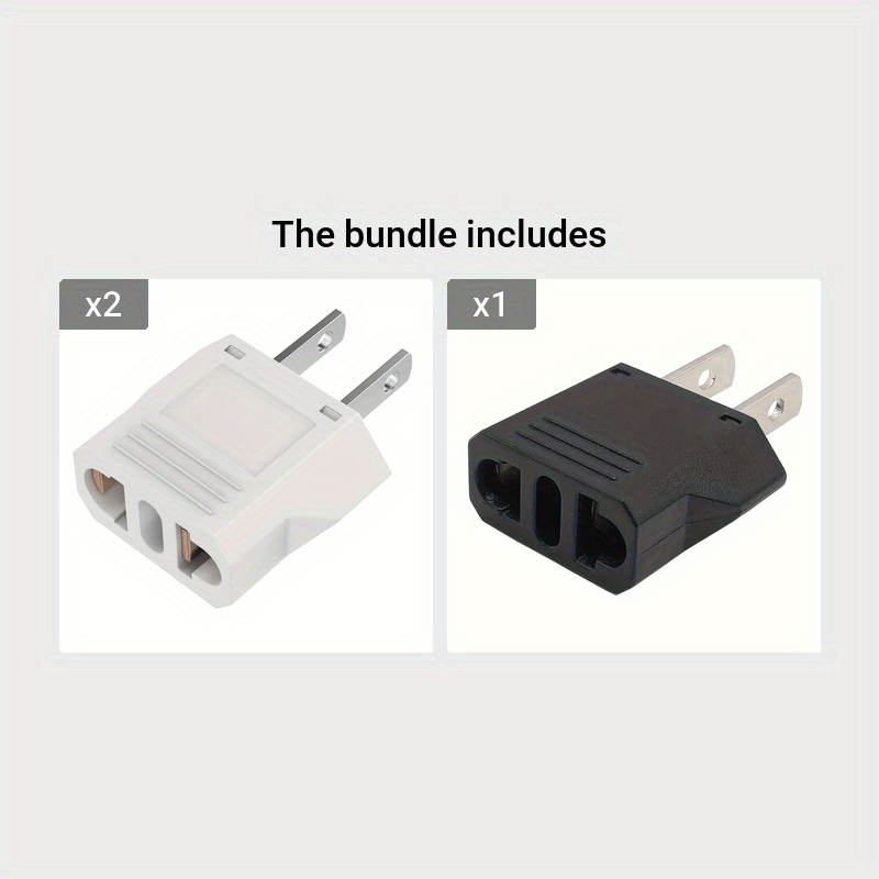 US Plug Adapter, European to USA Travel Plug Adapter, EU to US Plug Converter, Travel from Europe to USA Outlet, Power Travel Adapters European to American, Canada, Mexico, Japan - Buy online at  Vibe In Cart.