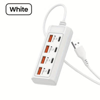 [25W 8-Port USB Charger] 25W 8-Port USB Wall Charger | Fast Charging Station with Smart Management - 4 USB-A + 4 PD Ports - Compatible for Smartphones, Tablets, Laptops, Power Banks & PD Devices - 2023 Upgraded Multi-Device C - Buy online at  Vibe In Cart.
