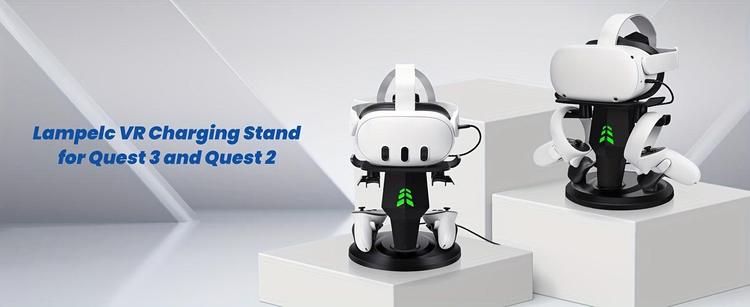 Meta Quest 3s/Meta Quest3/Meta Quest 2/Rift/Pico Charging + Display Stand, Meta Quest 3 Controller Storage Stand + Meta Quest 2 Controller Hanging Rack, New VR Storage Stand in 2024, Type C Charging + RGB Charging Indication - Buy online at  Vibe In Cart.
