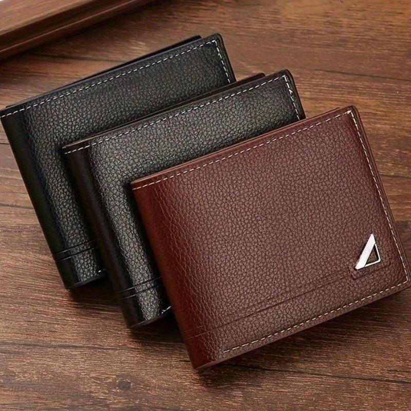 [Christmas Anniversary Birthday] Men's PU Leather Wallet - Large Capacity, Multiple Card Slots | Fits ID Cards, Credit Cards & Cash – Perfect Gift for Christmas, Anniversary, Birthday Valentine’s, Men’s Bifold Billfold - Buy online at  Vibe In Cart.