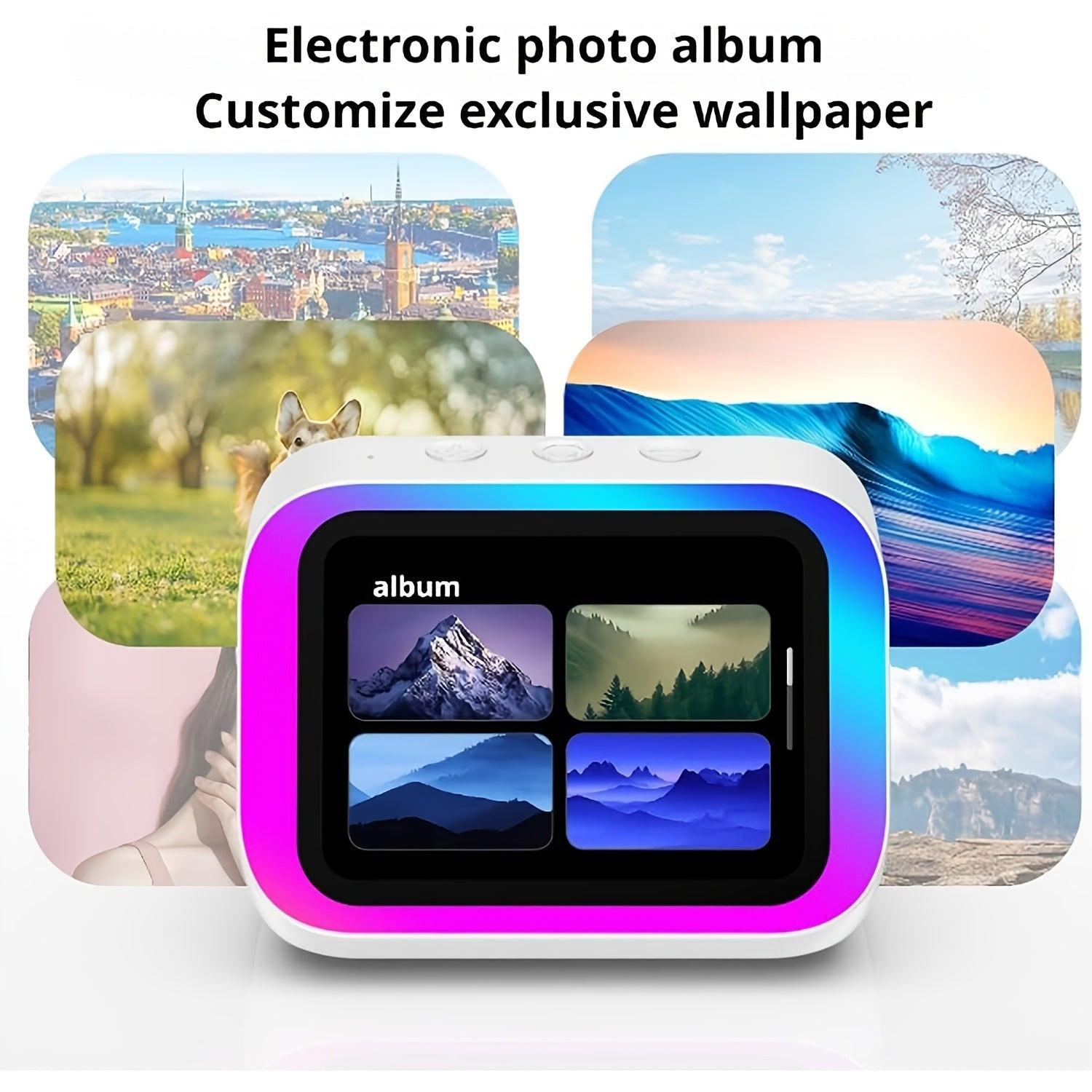 AI Smart Speaker, Smart Alarm Clock with Wireless Speaker & Dynamic RGB Light, Hi-Fi Stereo Sound, HD Smart Display, Answer/Make Call, Voice Assistant, Period Tracker, 2000mAh Battery, Portable Speakers - Charging Bedside Dig - Buy online at  Vibe In Cart.