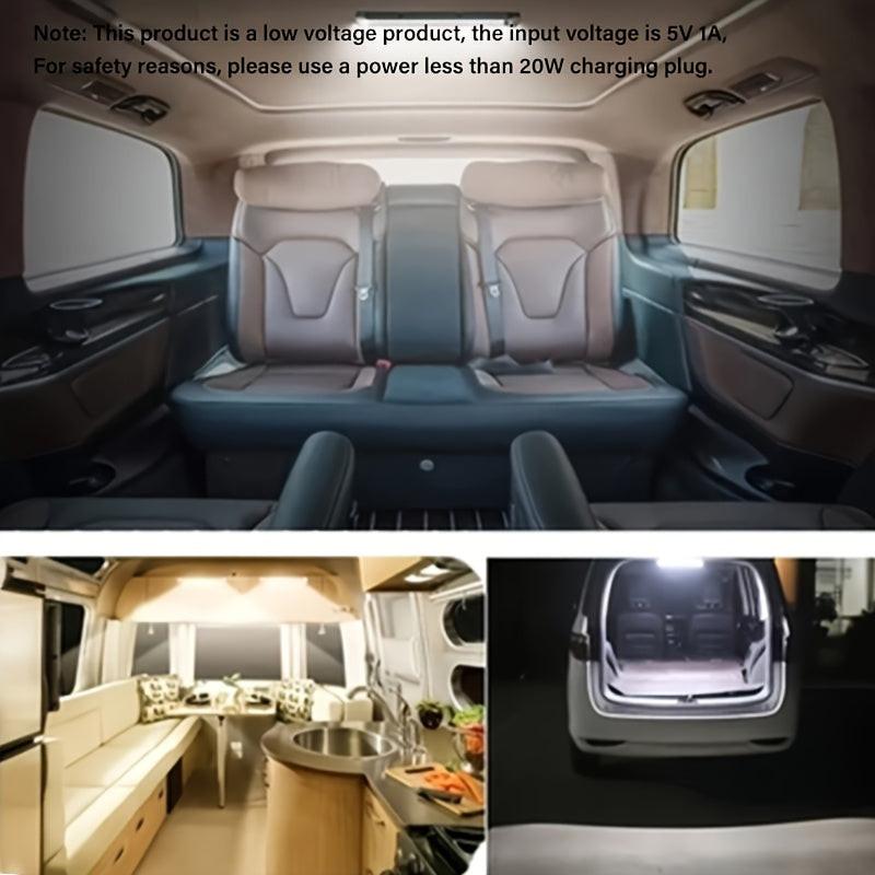 [Motion Sensor LED Light] 1pc White & Warm White Motion Sensor LED Light - Magnetic USB Rechargeable, 3.94"-19.69" Range, Battery/USB Powered, No Drill Required for RV, Kitchen, Wardrobe, Bedroom, Under Cabinet & Night Light - Buy online at  Vibe In Cart.