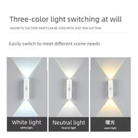 [RGB LED Wall Light] Rechargeable RGB Color Changing LED Wall Light with Motion Sensor, Magnetic Base & Cat-Eye Design - USB-Powered Under-Cabinet Lighting for Home Office, No Wiring Needed, Rechargeable Wall Light, Ambient L - Buy online at  Vibe In Cart.