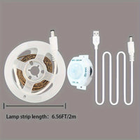1 Roll LED Light Strip Motion Sensor Light, DC5V Warm White Light Body Sensor Light, 3.28ft To 16.4ft Flexible Light Strip, Suitable For Stairs, Corridors, Mirrors, Cabinets, Bedrooms And So On - Buy online at  Vibe In Cart.