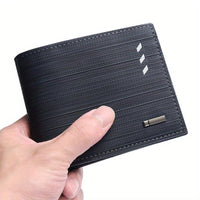 Men's Casual PU Leather Wallet With Card Slots, Zipper Coin Purse, Money Clip Christmas Gift - Buy online at  Vibe In Cart.