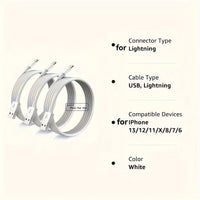 5pcs MFi Certified 6ft Lightning to USB Fast Charging Cables for iPhone 12/11 Pro/11/XS MAX/XR/8/7/6s/6/5S/SE and for iPad Pro Original - Buy online at  Vibe In Cart.