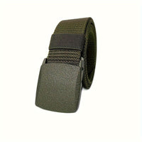 Allergy-Friendly Belts for Men & Women - Versatile Sports & Casual Wear Belts with Metal Buckles, Olive Green, Navy Blue, Black, and More Colors Available, Outdoor Cloth Belts | Adjustable Buckle Belt | Durable Material, Belt - Buy online at  Vibe In Cart.