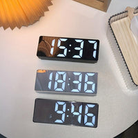 1pc Creative Mirror Digital Alarm Clock | LED Display, Temperature Time Date, USB Plug In, Silent, Portable, Ideal for Home Office Decoration, Perfect Gift for Christmas And Valentine'S Day - Buy online at  Vibe In Cart.