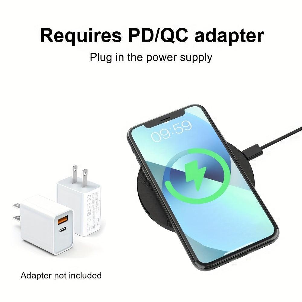 Upgraded Fast Wireless Charger, Compatible with iPhone 17/16/15/14/13/12/11/8 Series, S25/S24/S23/S22/S21/S20/S10/S9/S8/S7/S6 Series, 20/10/9/8/5 Series, Slim Design for Bedside & Office Desk - Buy online at  Vibe In Cart.