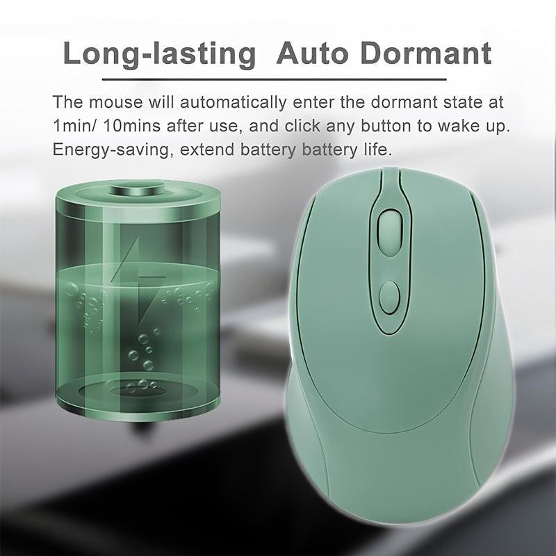 Wireless Mouse, Office Mouse, Rechargeable Mouse, Dual-Mode (2.4G+BT) Portable Silent Mouse, Suitable for Laptops/Desktops/Tablets. - Buy online at  Vibe In Cart.