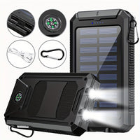 Portable Solar Power Bank 39800 mAh Dual USB Ports