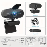 1080P Full HD Webcam with Built-In Microphone, Plug And Play, Privacy Cover, Stand, Suitable for Meetings, Game Streaming, Voice Calls, Online Classes, And Home Office Use, High-Definition Video, Easy Installation, Computer C - Buy online at  Vibe In Cart.