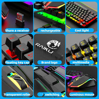 Unleash Wireless Freedom: 10m 2.4G Stable Connection for Ultimate Flexibility.Double The Power: 2000mAh Keyboard & 500mAh Mouse with Fast Type-C Charging.Dynamic RGB Immersion: Breathing Modes & Stunning Rainbow Effects.Compa - Buy online at  Vibe In Cart.