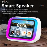 AI Smart Speaker, Smart Alarm Clock with Wireless Speaker & Dynamic RGB Light, Hi-Fi Stereo Sound, HD Smart Display, Answer/Make Call, Voice Assistant, Period Tracker, 2000mAh Battery, Portable Speakers - Charging Bedside Dig - Buy online at  Vibe In Cart.