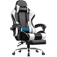 GTPLAYER Gaming Chair with Footrest, Lumbar Support, Adjustable Height, Swivel Seat, Headrest for Office or Gaming - Buy online at  Vibe In Cart.