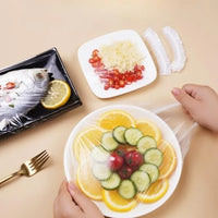 100 Piece White Cling Film, Food Packaging Bag, Suitable for Kitchen, Picnic, Barbecue - Food Contact Safety - Buy online at  Vibe In Cart.