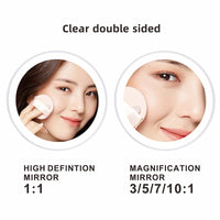 8 inch Makeup Mirror Chrome 3x/5x/7x/10x Magnifying Double Side USB Charging Bathroom 3 color light Smart Cosmetic Mirrors - Buy online at  Vibe In Cart.