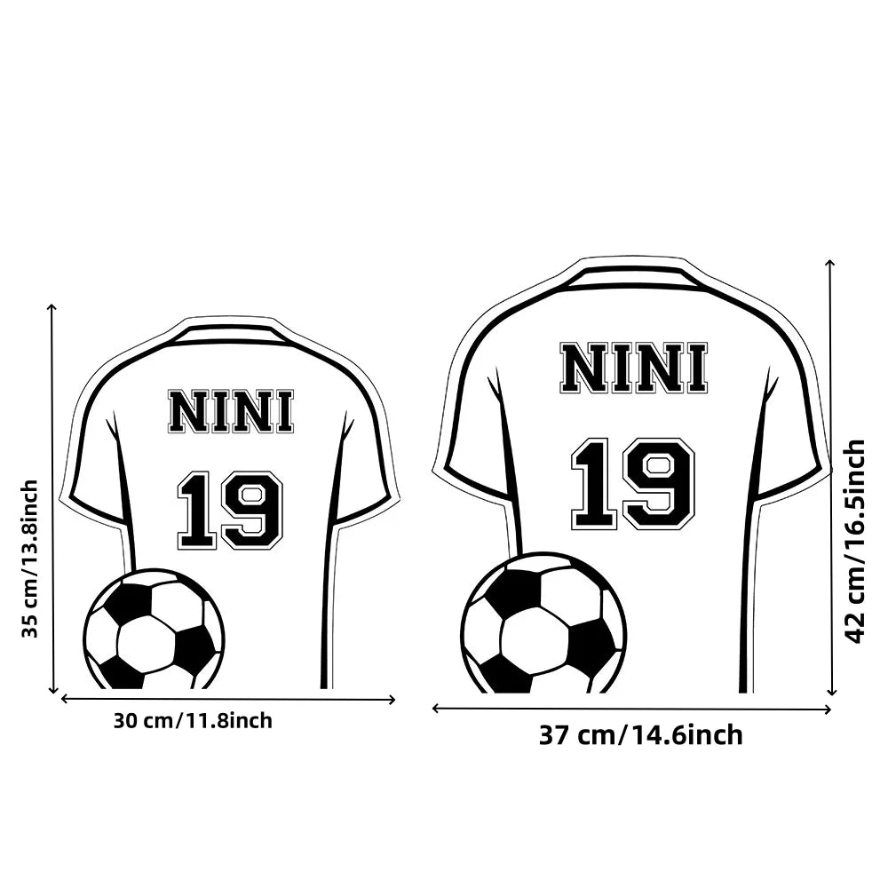 Custom Football Shirt LED Mirror - Personalized Acrylic Gift for Dad, Man Cave Wall Decor (Christmas/Birthday/Father's Day) - Buy online at  Vibe In Cart.