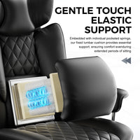 Big and Tall Gaming Chair with Pocket Spring Lumbar Support, Ergonomic Office Chair with Footrest - Buy online at  Vibe In Cart.