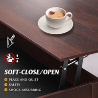 GALAXHERO Lift Top Coffee Table with Hidden Compartment Storage Drawers and Storage Shelf for Living Room Reception Room - Buy online at  Vibe In Cart.