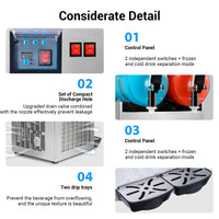 Commercial 6.4 Gal Margarita Machine 1050W Large Capacity Electric Slushy Frozen Drink Maker 24L Icy Treats Kitchen Appliance - Buy online at  Vibe In Cart.