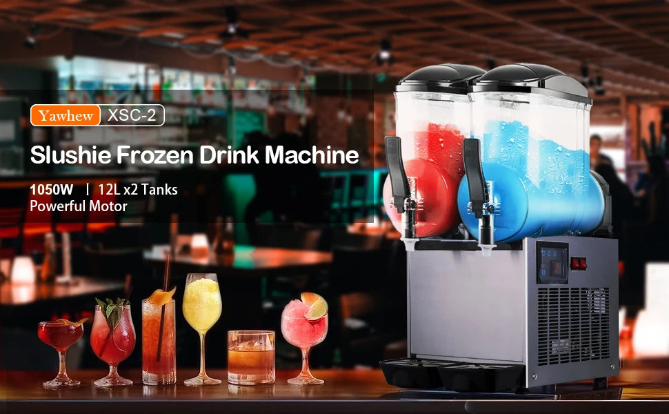 Commercial 6.4 Gal Margarita Machine 1050W Large Capacity Electric Slushy Frozen Drink Maker 24L Icy Treats Kitchen Appliance - Buy online at  Vibe In Cart.