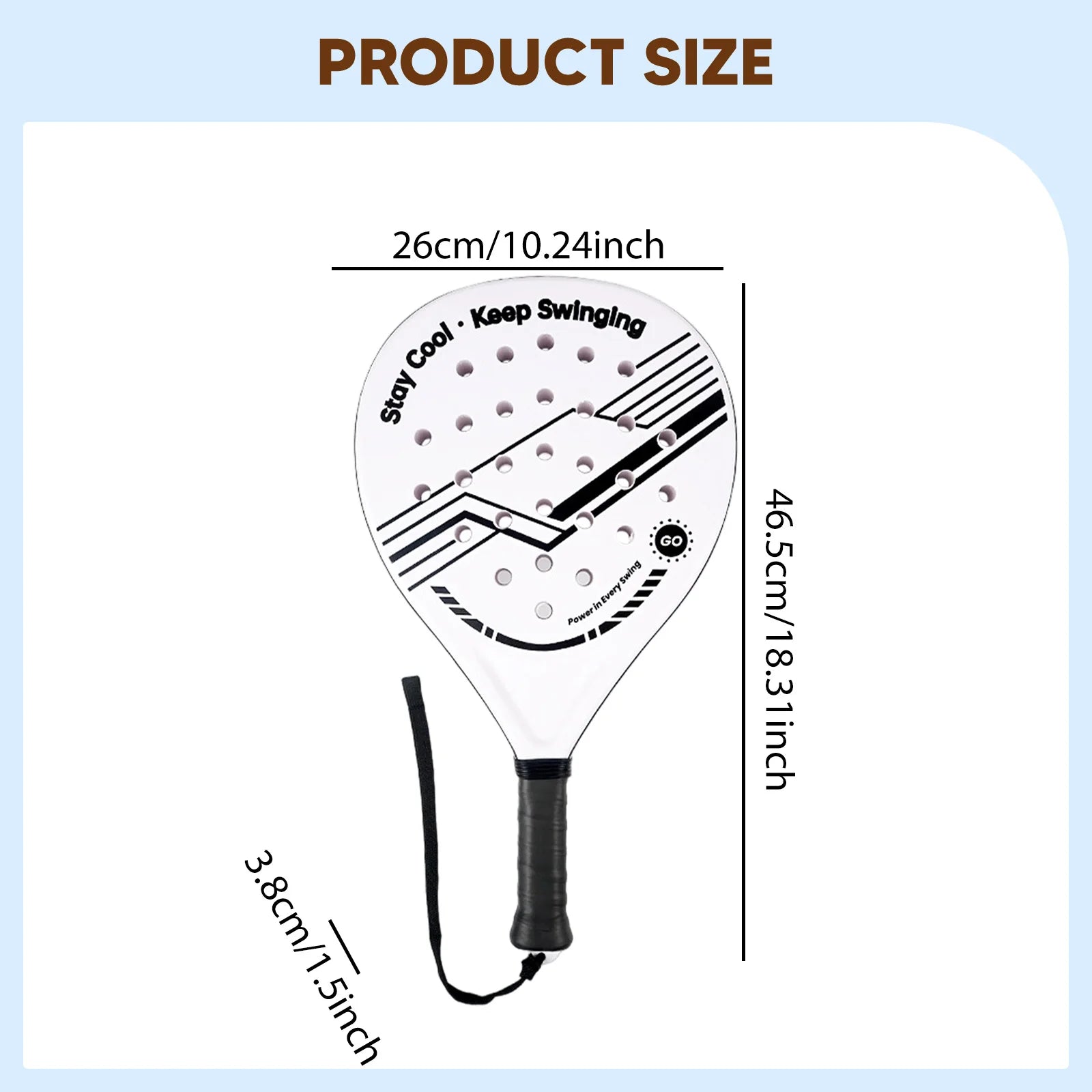 1 Pc Padel Tennis Racket Agility Non Slip Grip Beginners Racquet Physical Equipment for Kids Outdoor Garden Parent Summer Party - Buy online at  Vibe In Cart.