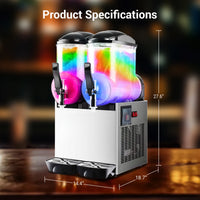 Commercial 6.4 Gal Margarita Machine 1050W Large Capacity Electric Slushy Frozen Drink Maker 24L Icy Treats Kitchen Appliance - Buy online at  Vibe In Cart.