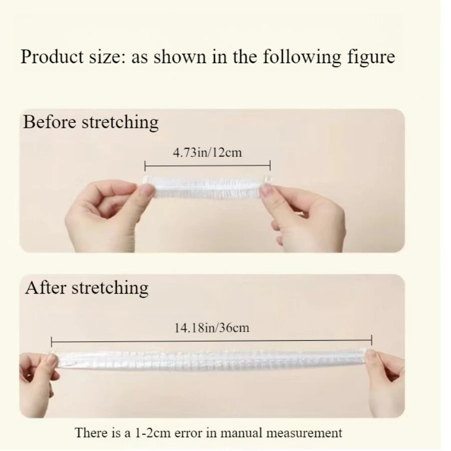 100 Piece White Cling Film, Food Packaging Bag, Suitable for Kitchen, Picnic, Barbecue - Food Contact Safety - Buy online at  Vibe In Cart.