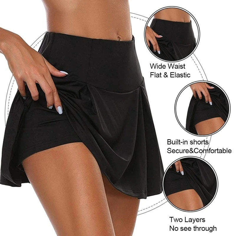 2024 Women Sport Shorts Skirts Summer Breathable Casual Fitness Quick Drying Running Skort Active Athletic Yoga Fitness Skirt - Buy online at  Vibe In Cart.