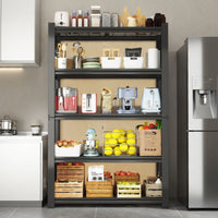 72"H 5-Tier Storage Bookshelf Adjustable Metal Wire Racks Heavy Duty Standing Shelf Organizer for Living Room and Kitchen - Buy online at  Vibe In Cart.