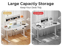 Electric Standing Desk with Drawers, Sit Stand up Desk, Height Adjustable Ergonomic Home Office Computer Desk - Buy online at  Vibe In Cart.