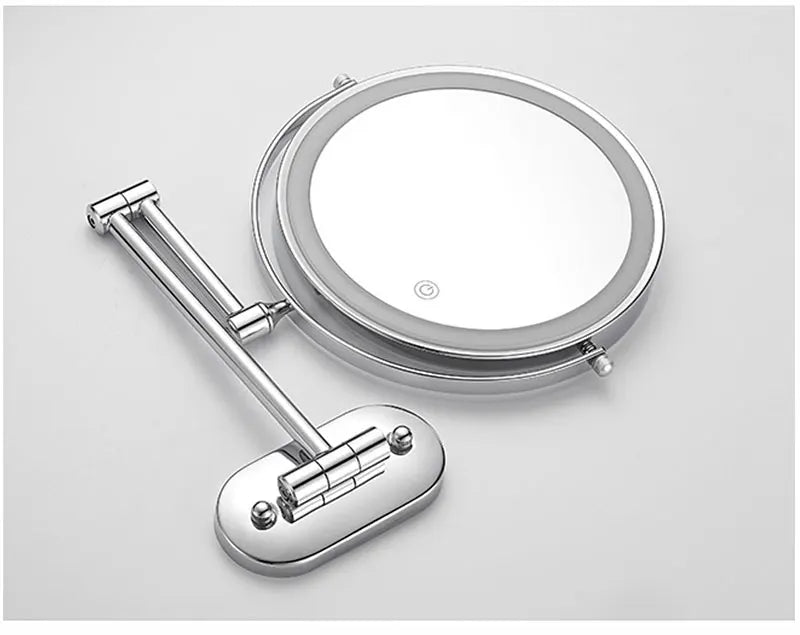 8 inch Makeup Mirror Chrome 3x/5x/7x/10x Magnifying Double Side USB Charging Bathroom 3 color light Smart Cosmetic Mirrors - Buy online at  Vibe In Cart.