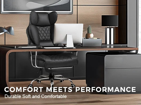 Big and Tall Gaming Chair with Pocket Spring Lumbar Support, Ergonomic Office Chair with Footrest - Buy online at  Vibe In Cart.