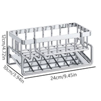 Over-Sink Kitchen Organizer - Sponge Holder & Drying Rack with Faucet Mount, Space-Saving Storage for Sponges and Brushes - Buy online at  Vibe In Cart.