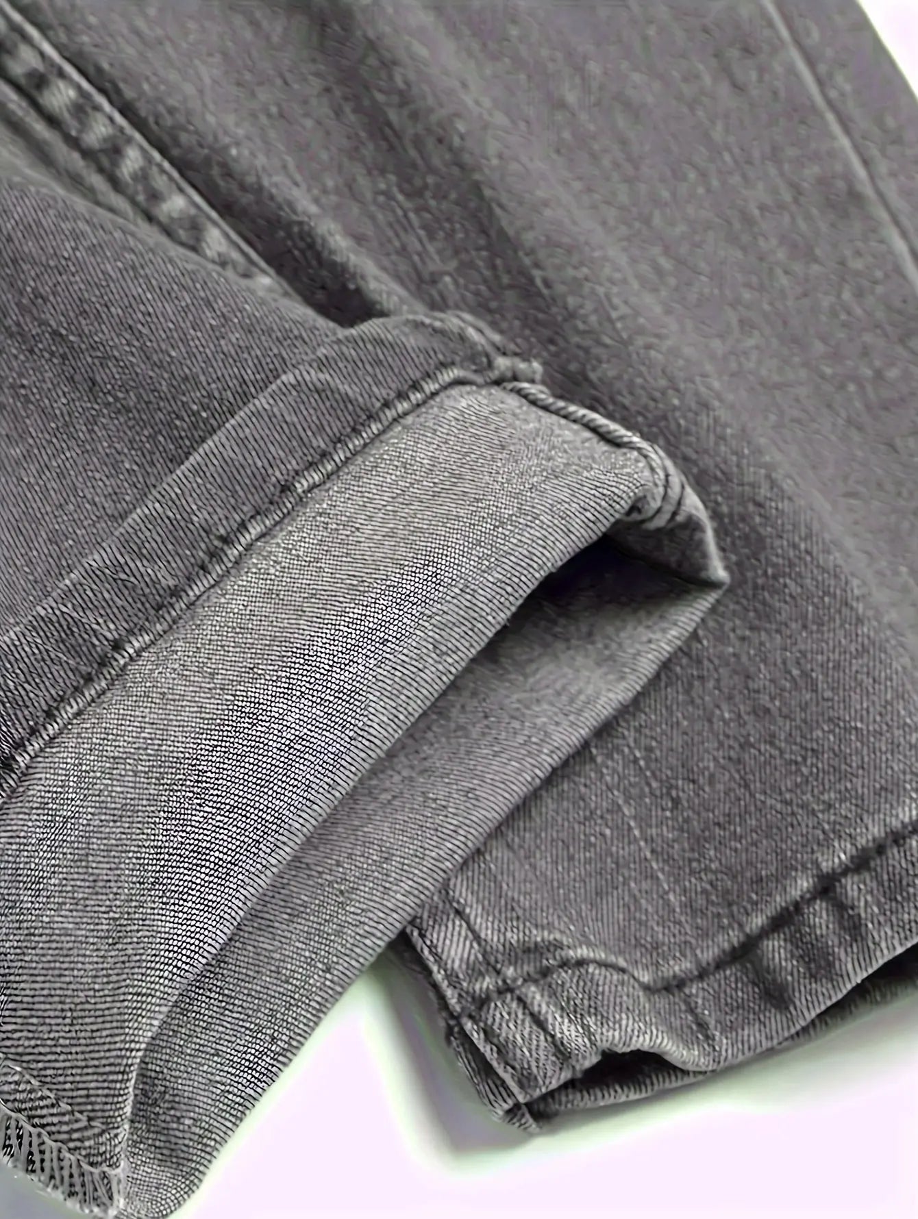 Men's Classic Straight Leg Jeans - 65% Cotton 35% Polyester Blend, 380gsm Heavyweight, Machine Washable, Regular Fit, All-Season - Buy online at  Vibe In Cart.