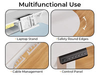 Electric Standing Desk with Drawers, Sit Stand up Desk, Height Adjustable Ergonomic Home Office Computer Desk - Buy online at  Vibe In Cart.