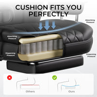 Big and Tall Gaming Chair with Pocket Spring Lumbar Support, Ergonomic Office Chair with Footrest - Buy online at  Vibe In Cart.