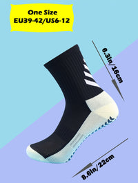 1 Pair Men's Football Socks with Grip, Non Slip Anti Slip Athletic Socks with Cushion Pads for Football/Basketball/Hockey - Buy online at  Vibe In Cart.