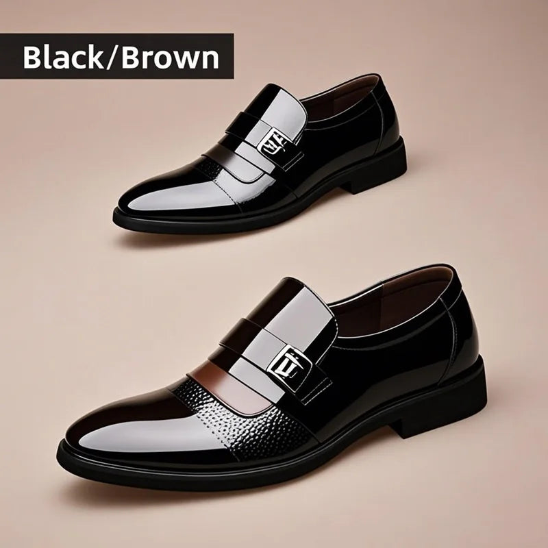 Luxury Mens Leather Shoes Retro Carved Lace-up Brogue Oxford Wedding Men Dress Shoes Male Formal Business Gentleman Office Shoes - Buy online at  Vibe In Cart.