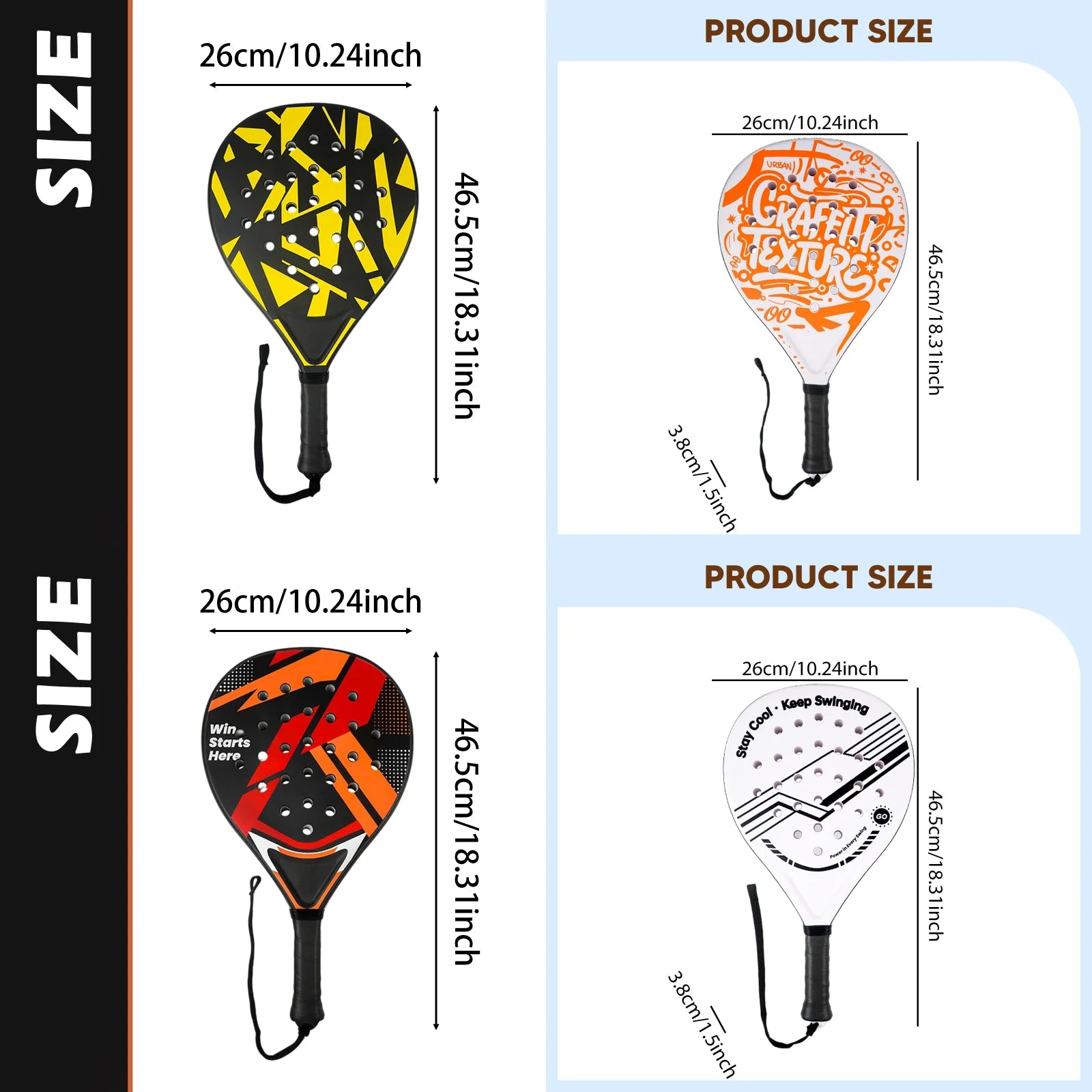 1 Pc Padel Tennis Racket Agility Non Slip Grip Beginners Racquet Physical Equipment for Kids Outdoor Garden Parent Summer Party - Buy online at  Vibe In Cart.