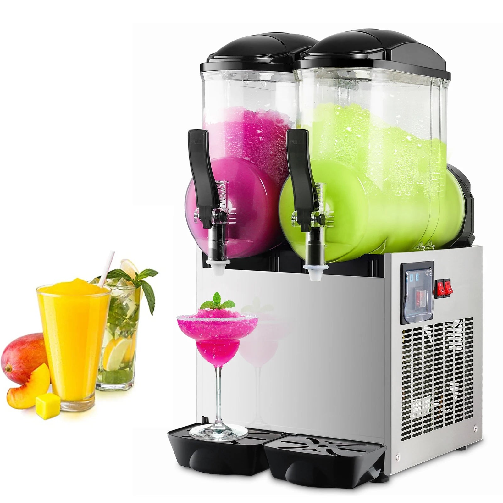 Commercial 6.4 Gal Margarita Machine 1050W Large Capacity Electric Slushy Frozen Drink Maker 24L Icy Treats Kitchen Appliance - Buy online at  Vibe In Cart.