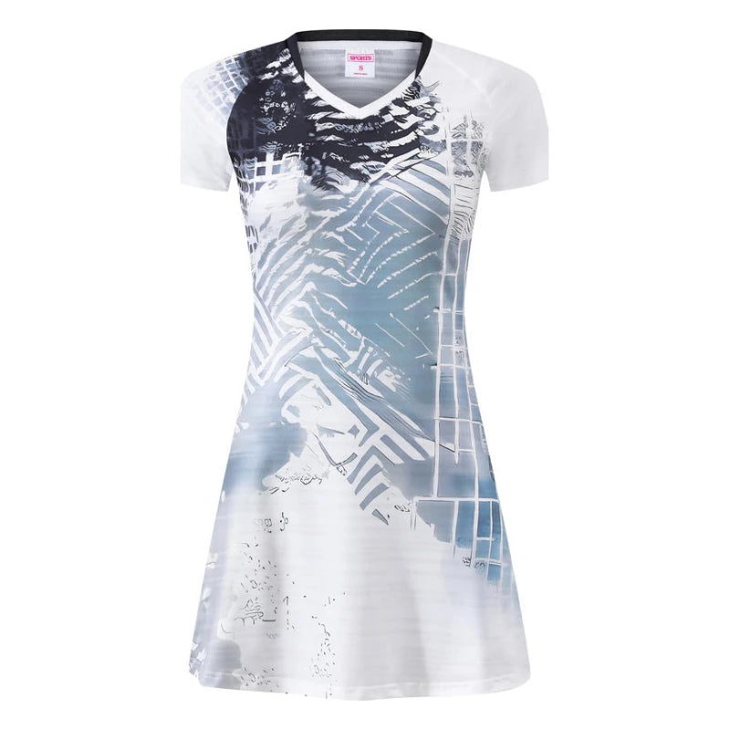 New Summer Women Tennis Dress Pickleball Skirt Golf Dress For Girls Knee Length Sports Dresses for Badminton Workout